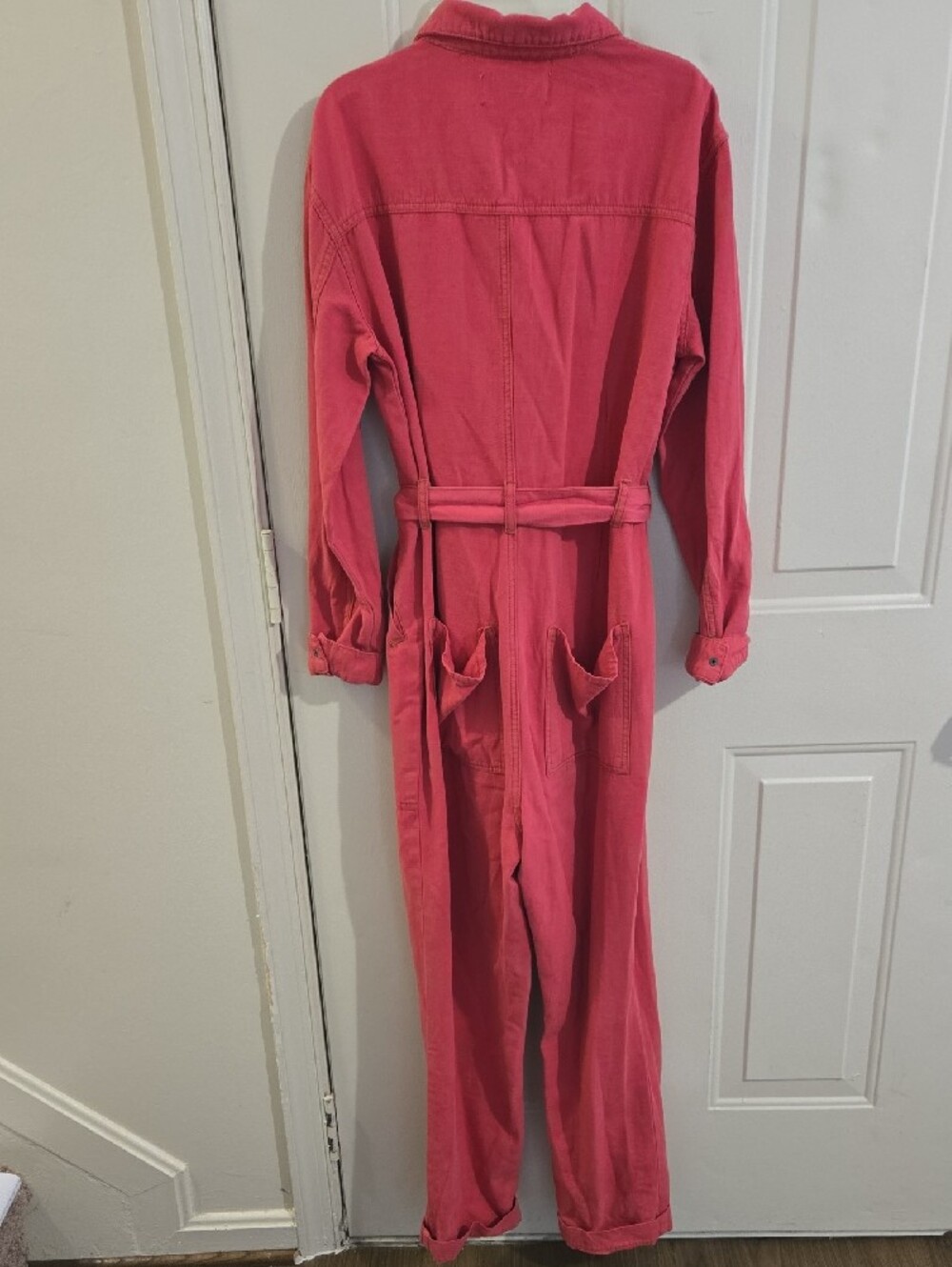 One Teaspoon Paradise Utility Jumpsuit Pink Slouchy Oversized Relaxed Fit S - Picture 5 of 10